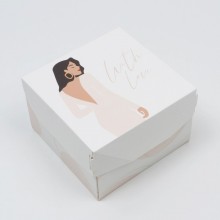 Коробка для кондитерских изделий "С любовью" 12х8х12 см